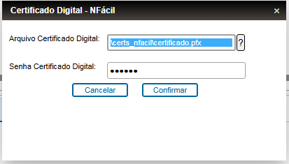 Seleção Certificado